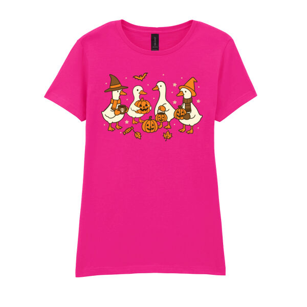 Halloween Duck - Softstyle™ women's ringspun t-shirt Thumbnail