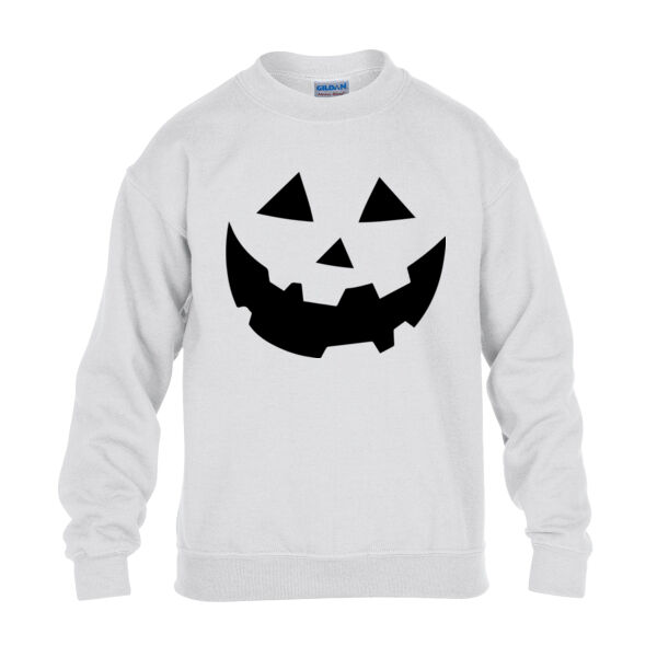 Halloween Face - Heavy Blend™ youth crew neck sweatshirt Thumbnail