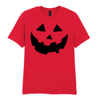Halloween Face - Softstyle™ adult ringspun t-shirt Thumbnail
