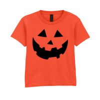 Halloween Face - Softstyle™ youth ringspun t-shirt Thumbnail