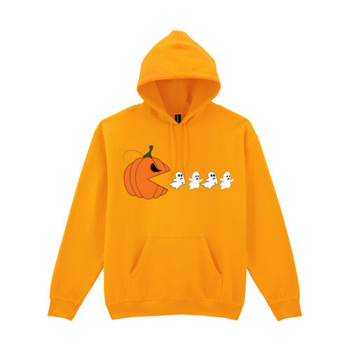 Halloween Pumpkin Ghost Eater - Heavy Blend™ hooded sweatshirt Thumbnail