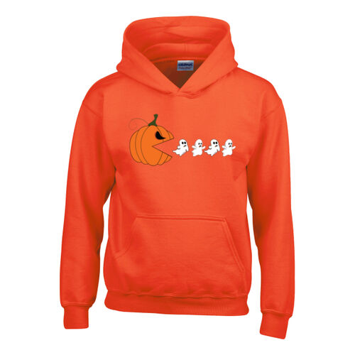 Halloween Pumpkin Ghost Eater - Heavy Blend™ youth hooded sweatshirt Thumbnail