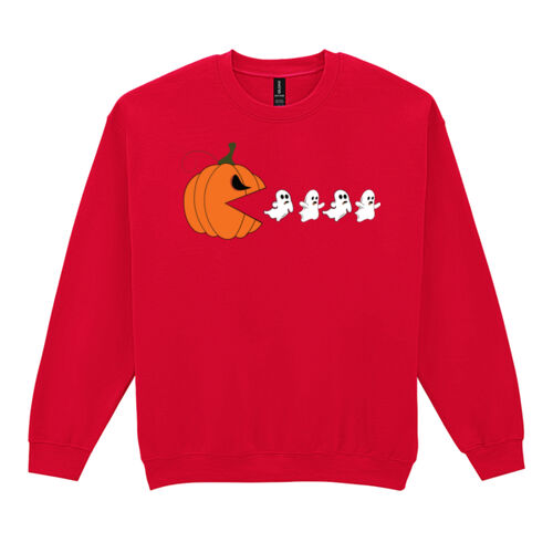 Halloween Pumpkin Ghost Eater - Heavy Blend™ adult crew neck sweatshirt Thumbnail