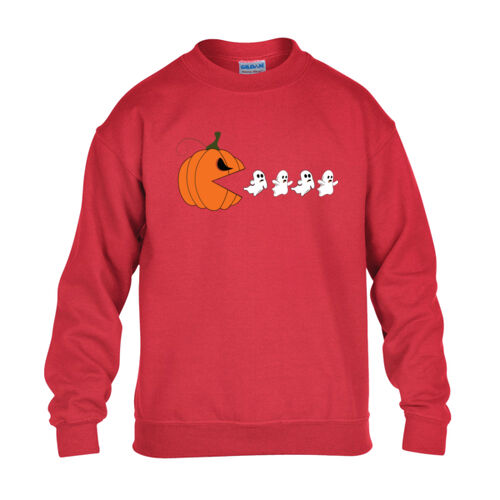 Halloween Pumpkin Ghost Eater - Heavy Blend™ youth crew neck sweatshirt Thumbnail