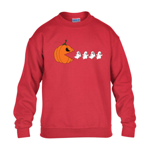 Halloween Pumpkin Ghost Eater - Heavy Blend™ youth crew neck sweatshirt Thumbnail