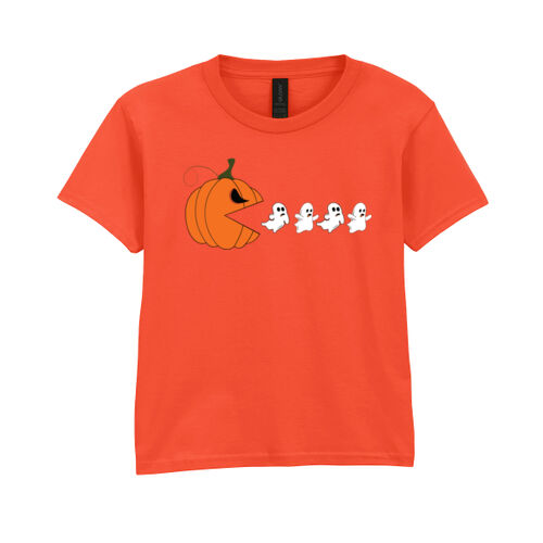 Halloween Pumpkin Ghost Eater - Softstyle™ youth ringspun t-shirt Thumbnail