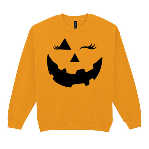 Halloween Face - Heavy Blend™ adult crew neck sweatshirt Thumbnail