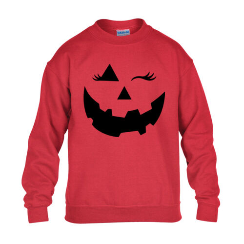 Halloween Face - Heavy Blend™ youth crew neck sweatshirt Thumbnail