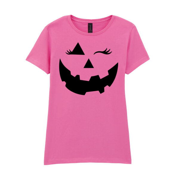 Halloween Face - Softstyle™ women's ringspun t-shirt Thumbnail