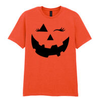Halloween Face - Softstyle™ adult ringspun t-shirt Thumbnail