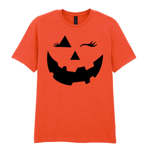 Halloween Face - Softstyle™ adult ringspun t-shirt Thumbnail