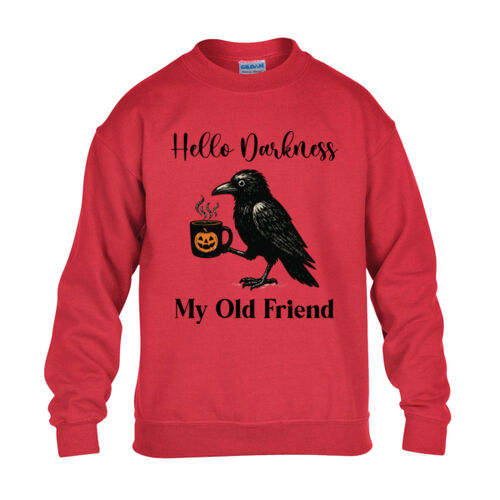 Hello Darkness my old friend - Heavy Blend™ youth crew neck sweatshirt Thumbnail