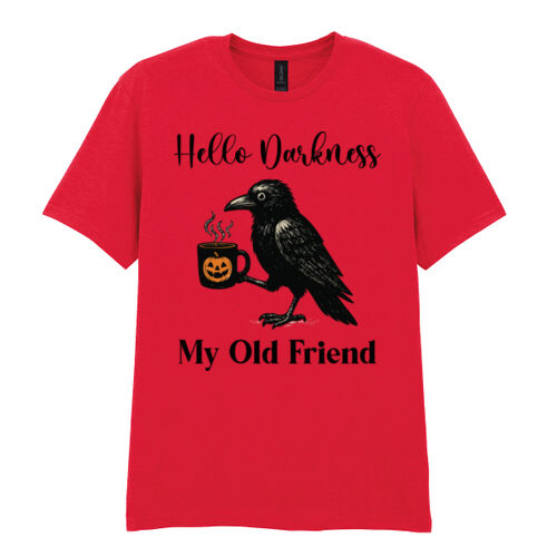 Hello Darkness my old friend - Softstyle™ adult ringspun t-shirt Thumbnail