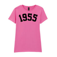 1955 - 70th birthday - Softstyle™ women's ringspun t-shirt Thumbnail