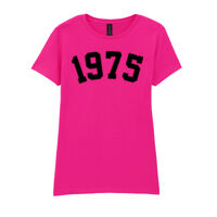 1975 - 50th Birthday - Softstyle™ women's ringspun t-shirt Thumbnail