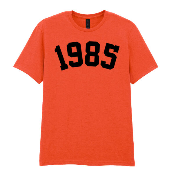 1985 - 40th Birthday - Softstyle™ adult ringspun t-shirt Thumbnail