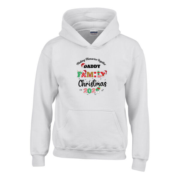 Making memories together Daddy Family Christmas 2025 - Heavy Blend™ youth hooded sweatshirt Thumbnail